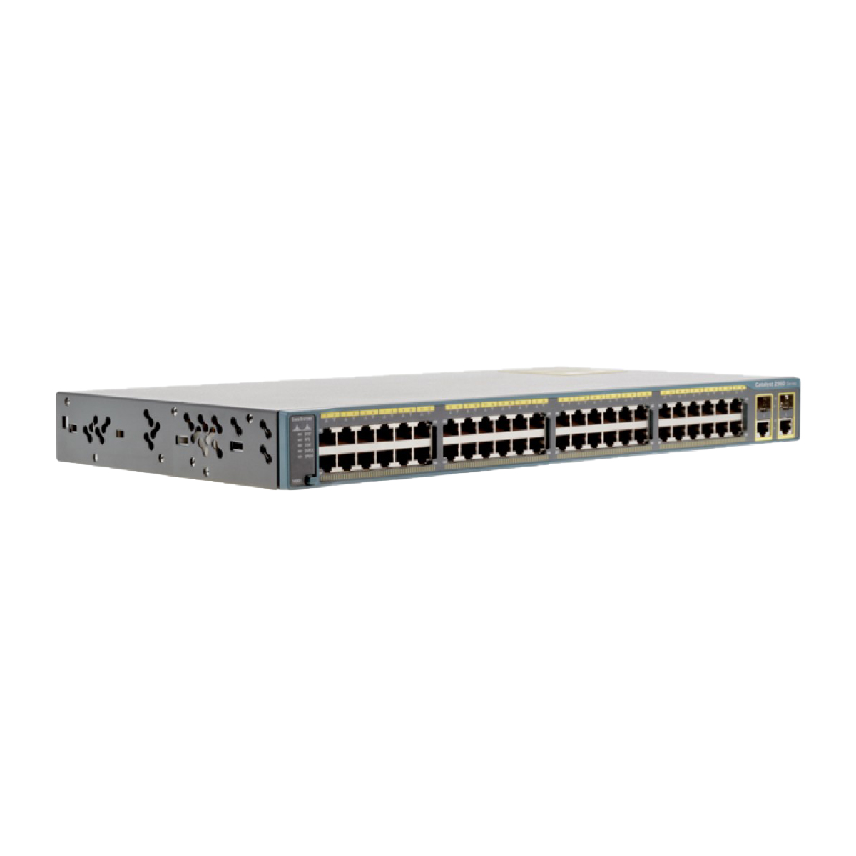 قیمت و خرید سوییچ شبکه 50 پورت + 2 پورت SFP با 24 پورت PoE سیسکو مدل WS-C2960+48PST-S | نت ران